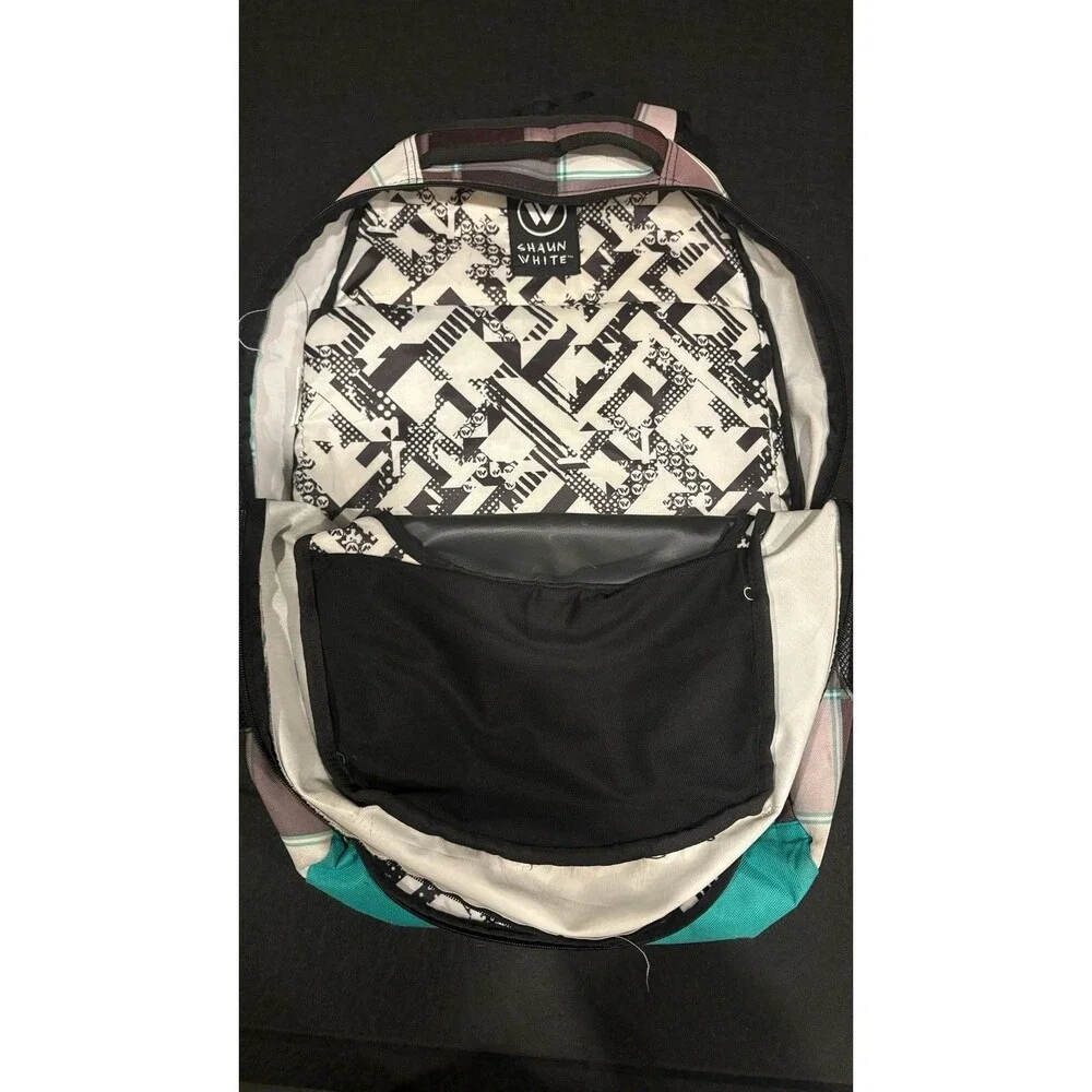 Y2k Burton Shaun White Collection Laptop Backpack Rare Green Brown Snowboard